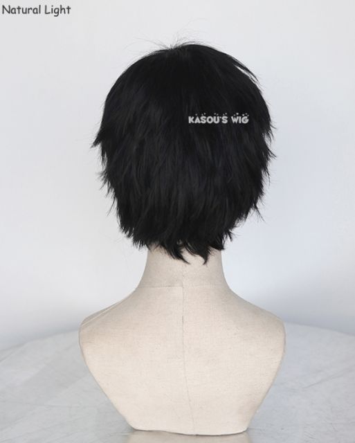 Yuri !!! on Ice Yuri Katsuki / Durarara!! Izaya Orihara short layered black wig . KA032