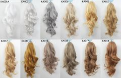 KA022- KA038 A-1 / curly clip on ponytail. 35cm bouncy layered curls