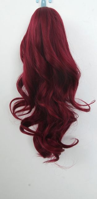 KA039- KA056 A-1 / curly clip on ponytail. 35cm bouncy layered curls