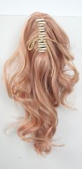 KA057-SP40 A-1/ curly clip on ponytail. 35cm bouncy layered curls