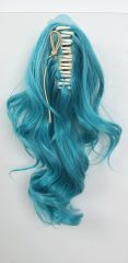 KA057-SP40 A-1/ curly clip on ponytail. 35cm bouncy layered curls