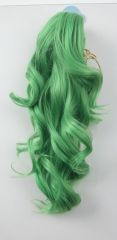 KA057-SP40 A-1/ curly clip on ponytail. 35cm bouncy layered curls