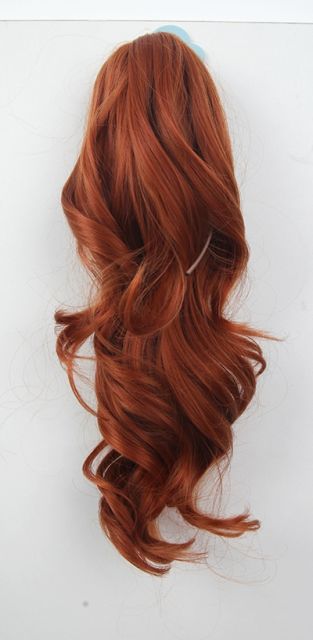 KA057-SP40 A-1/ curly clip on ponytail. 35cm bouncy layered curls