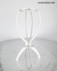 plastic collapsible wig stand black white pink colors