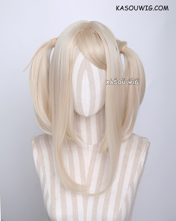 Short blonde 2025 pigtail wig