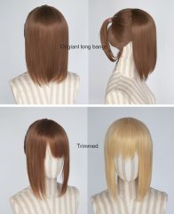 Female trainer clip on ponytail wig / 62cm long .