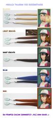 Female trainer clip on ponytail wig / 62cm long .