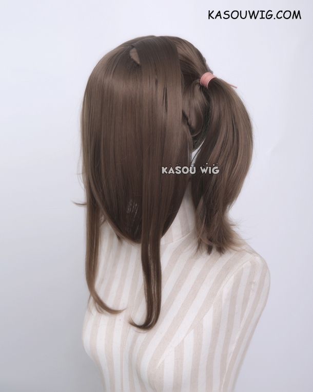 Brown wig cheap pigtails