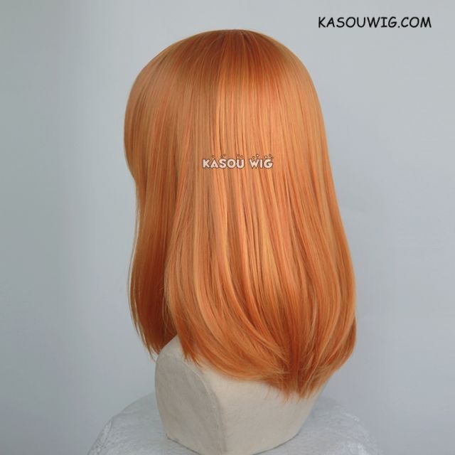M-1/ KA020 autumn orange  bob cosplay wig. shouder length lolita wig suitable for daily use