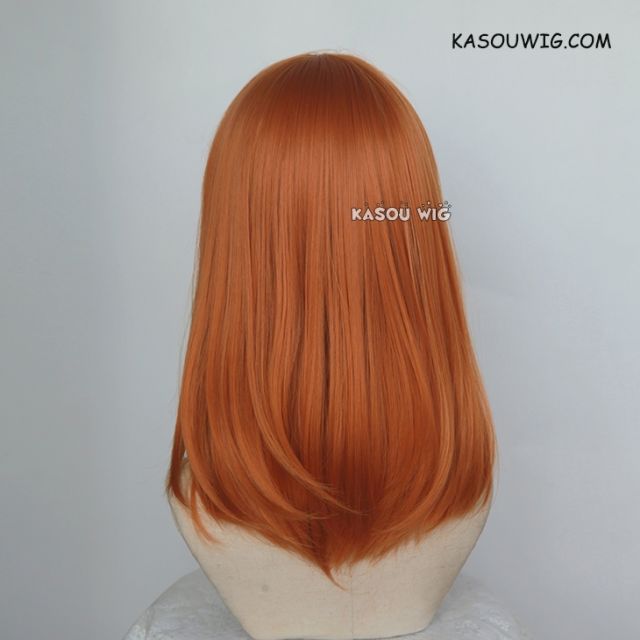 M-1/ KA021 burnt orange bob cosplay wig. shouder length lolita wig suitable for daily use