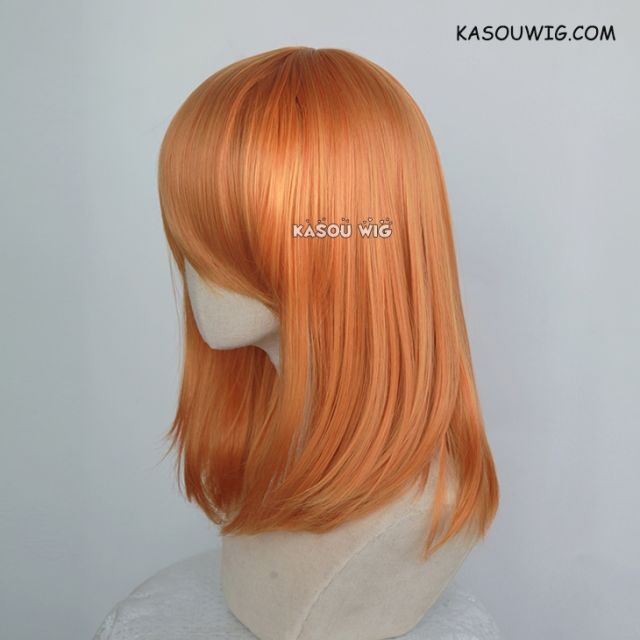 M-1/ KA020 autumn orange  bob cosplay wig. shouder length lolita wig suitable for daily use