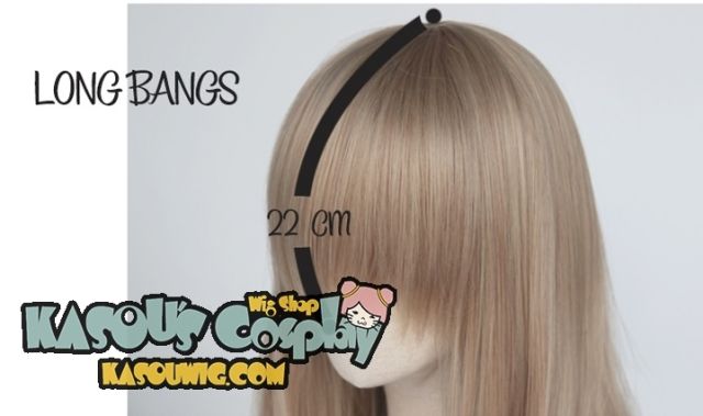 M-1/  KA018 ginger orange long bob cosplay wig. shouder length lolita wig suitable for daily use