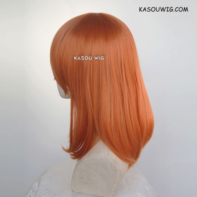 M-1/ KA021 burnt orange bob cosplay wig. shouder length lolita wig suitable for daily use