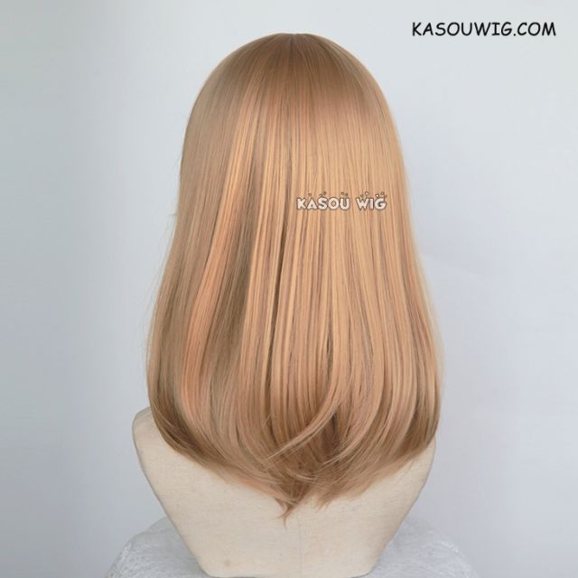 M-1/ KA017 dark natural blonde bob cosplay wig. shouder length lolita wig suitable for daily use