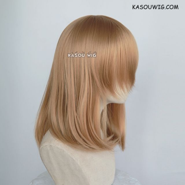 M-1/ KA017 dark natural blonde bob cosplay wig. shouder length lolita wig suitable for daily use