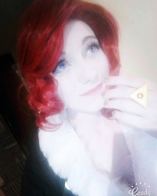 Transistor Red short curly apple red cosplay wig