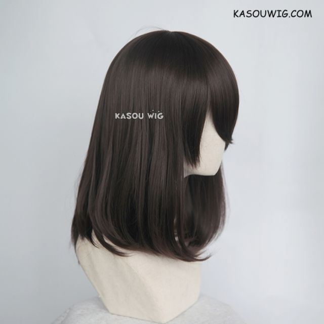 M-1/ KA030 deep brown bob cosplay wig. shouder length lolita wig suitable for daily use