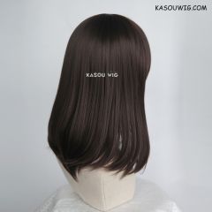 M-1/ KA030 deep brown bob cosplay wig. shouder length lolita wig suitable for daily use