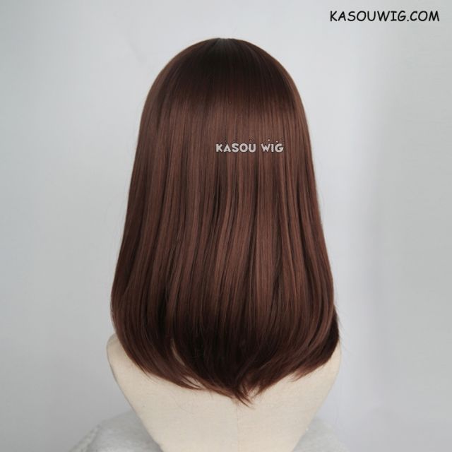 M-1/ KA027 Coffee Brown bob cosplay wig. shouder length lolita wig suitable for daily use