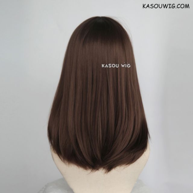 M-1/ KA028 Bistre Brown bob cosplay wig. shouder length lolita wig suitable for daily use