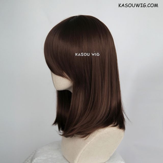 M-1/ KA028 Bistre Brown bob cosplay wig. shouder length lolita wig suitable for daily use