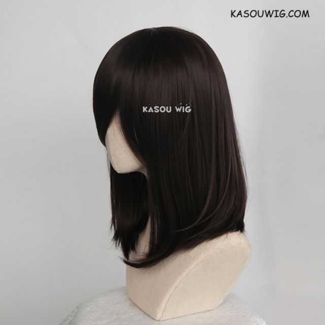 AOT Eren M-1/ KA031 Deepest Brown bob cosplay wig shoulder length wig suitable for daily use