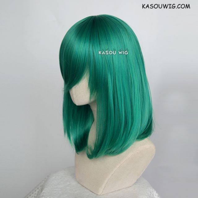 M-1/ KA062 emerald green bob cosplay wig. shouder length lolita wig suitable for daily use