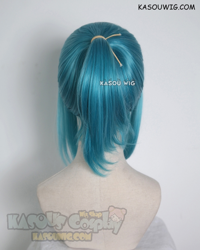 Blue Long Hair With Ponytail - $90