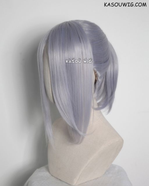 S-3 / SP26 silver Lavender ponytail base wig with long bangs.