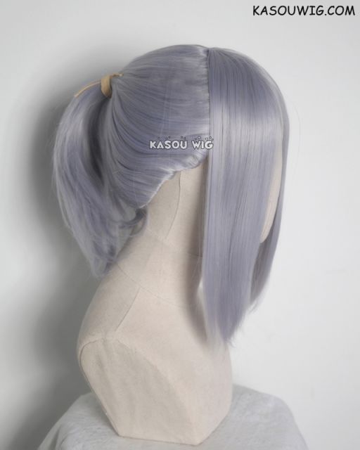 S-3 / SP26 silver Lavender ponytail base wig with long bangs.