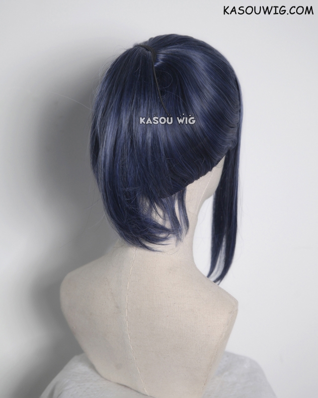 Short navy blue clearance wig