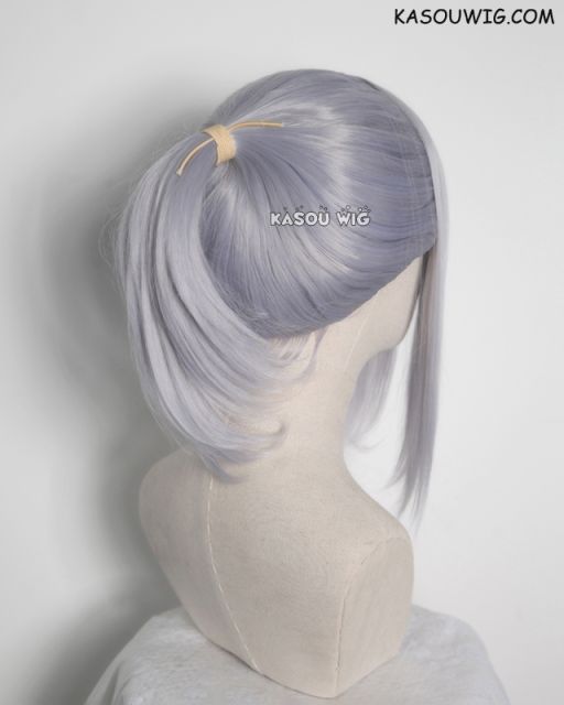 S-3 / SP26 silver Lavender ponytail base wig with long bangs.