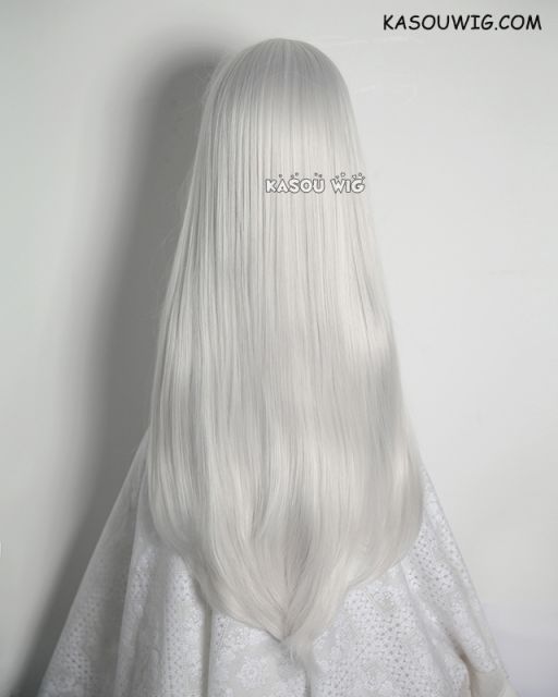 K Project Kushina Anna L-2 / KA002 silver white 75cm long straight wig . Tangle Resistant fiber