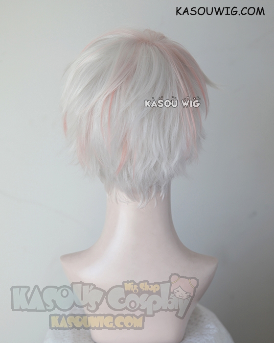 Mystic Messenger Unknown / Saera short layered white wig with 