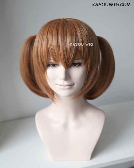 Sword Art Online Silica / Ayano Keiko brown pigtails cosplay wig