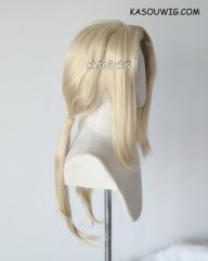 Tsunade middle part blonde 72cm long pigtails cosplay wig