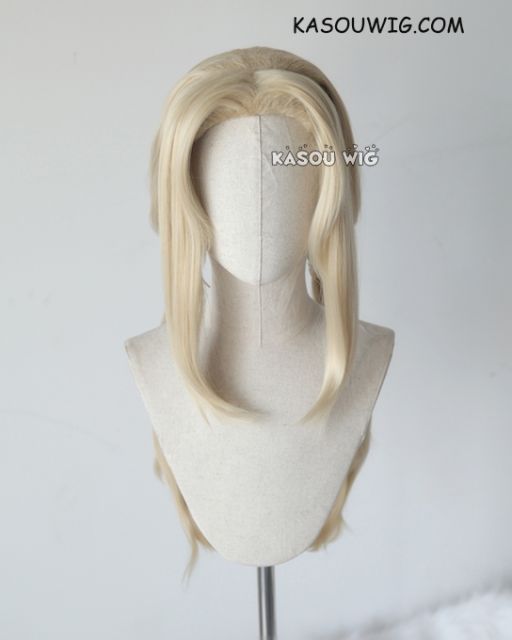 Naruto Tsunade middle part  blonde 72cm long pigtails cosplay wig