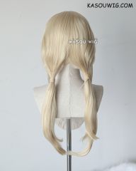 Tsunade middle part blonde 72cm long pigtails cosplay wig