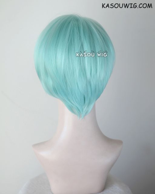 Mystic Messenger V Jihyun mint green short side part cosplay wig