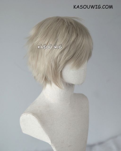 S-1 / SP02  >>31cm / 12.2"  short sand blonde layered wig, easy to style,Hiperlon fiber