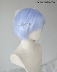S-1/KA054  >>31cm / 12.2" short light periwinkle layered wig, easy to style,Hiperlon fiber