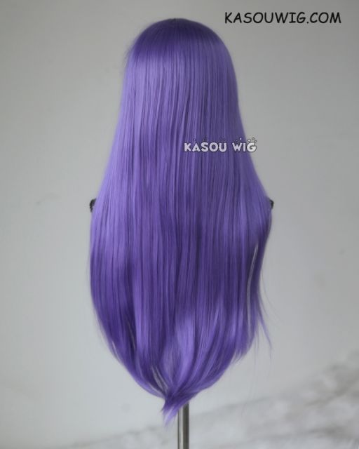 L-2 / KA057 cool purple 75cm long straight wig . Heating Resistant fiber