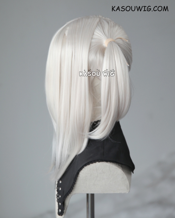 M 2 SP05 pearl white pigtails base wig with long bangs