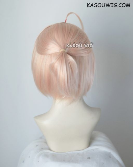 Fate Grand Order FGO sakura Saber Okita Souji pre-styled pinkish blonde cosplay wig