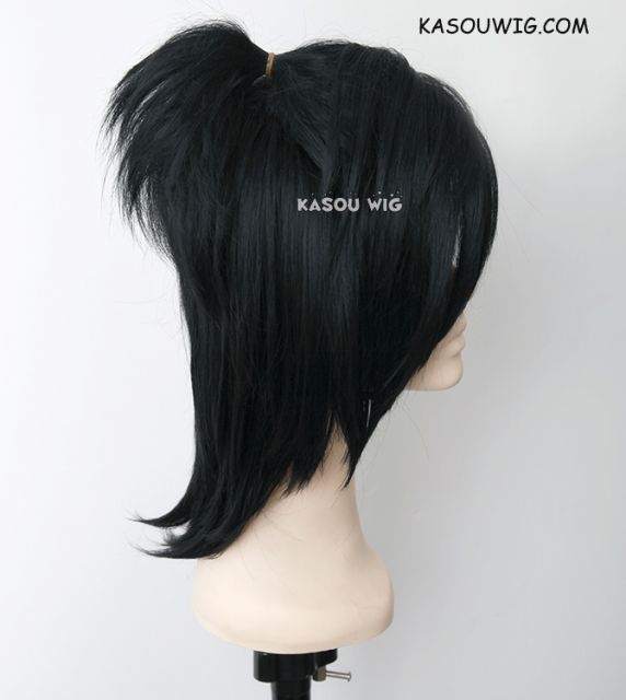 Tokyo Ghoul Uta side parted black gray cosplay wig