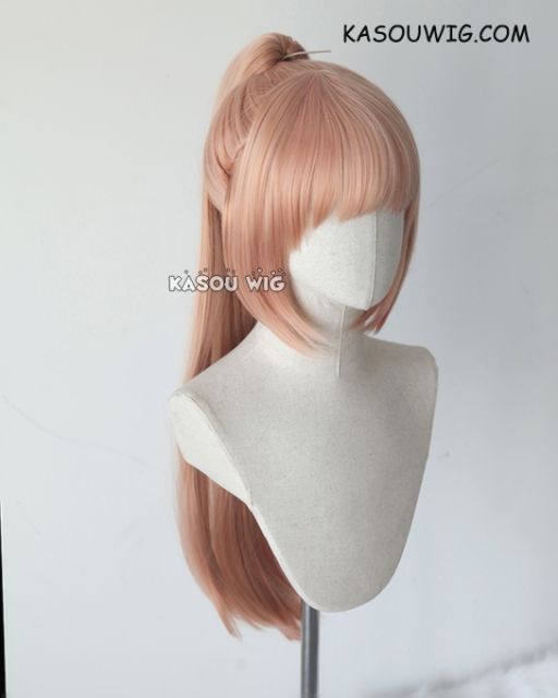 【won't be restocked】Fire Emblem Fates Felicia peach pink straight ponytail cosplay wig  / SP20