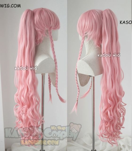 100cm / 39.5" Fire Emblem Awakening Olivia long curly pink wig