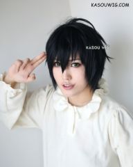 Owari no Seraph Yuichiro Hyakuya black blue layered short wig
