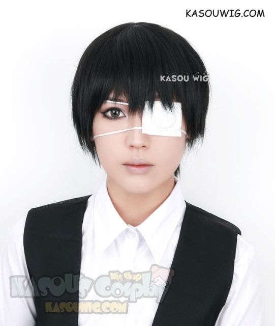 Painter of the Night Baek Nakyum / Tokyo Ghoul Kaneki Ken / Haikyuu Kageyama Tobio short smooth black cosplay wig