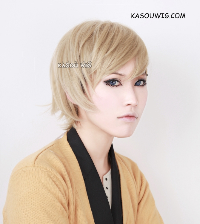 APH Axis Power Hetalia Norway short side parted beige blonde